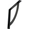 Ekena Millwork Bulwark Steel Bracket, Powder Coated Black 2"W x 18"D x 18"H BKTM02X18X18BUPBL - alternate 1